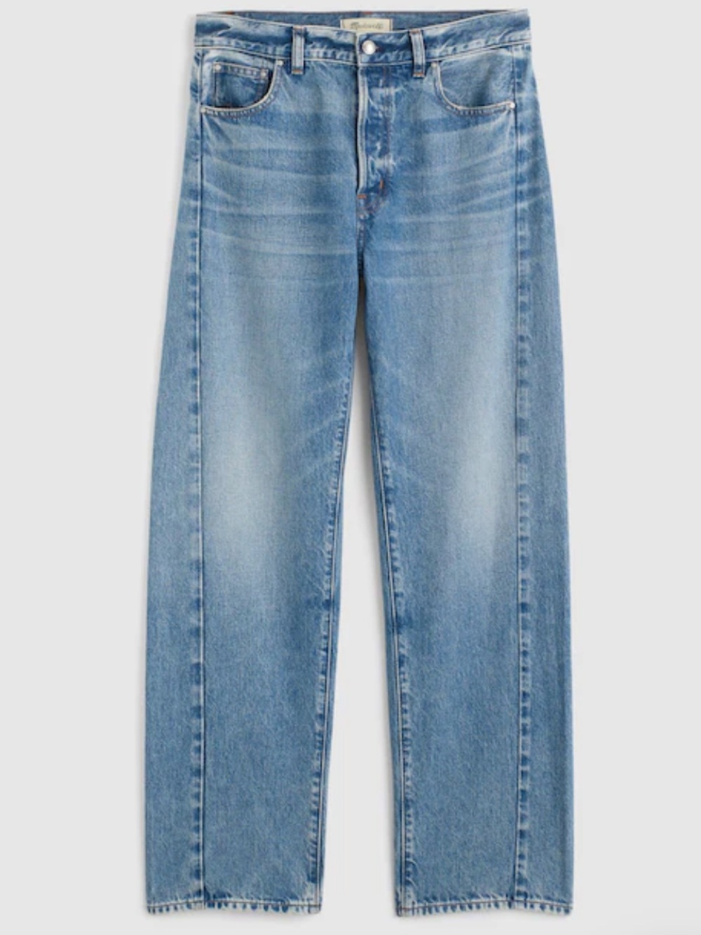 NWOT Madewell Pieced Barrel Jeans